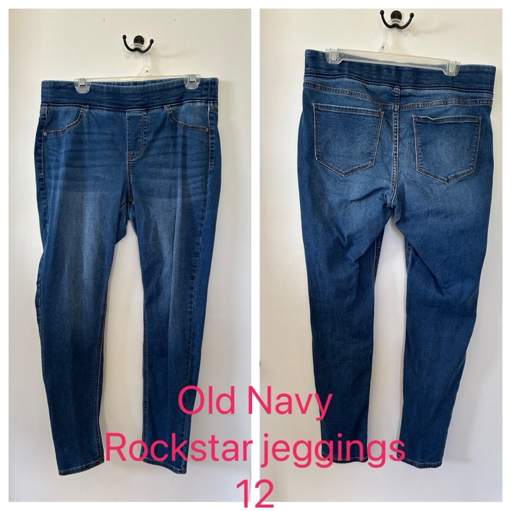 Old Navy Women's Blue Rockstar Jeggings